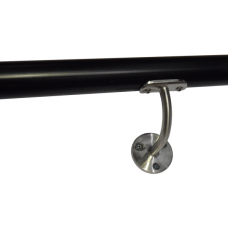 Handrail with stainless steel brackets
